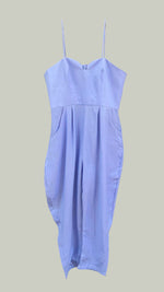 Load image into Gallery viewer, Sweetheart Baggy Jumpsuit — Bright Blue
