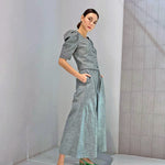 Load image into Gallery viewer, Soft Denim Elastic Waist Wide Hem Pants
