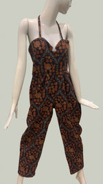 Load image into Gallery viewer, Sweetheart Baggy Jumpsuit - Blue and Orange
