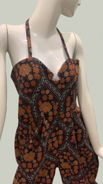 Load image into Gallery viewer, Sweetheart Baggy Jumpsuit - Blue and Orange
