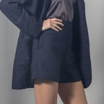 Load image into Gallery viewer, Una Ricci Blue Tweed Shorts
